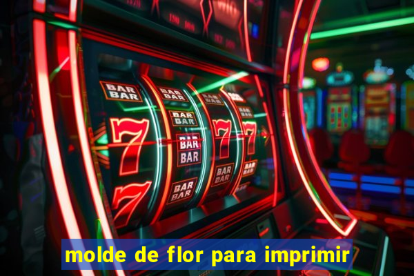 molde de flor para imprimir